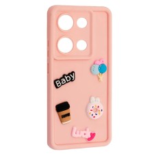 Чохол Xiaomi Poco M6 Pro, Redmi Note 13 Pro, HAPPY Cookie, Light Pink, Рожевий