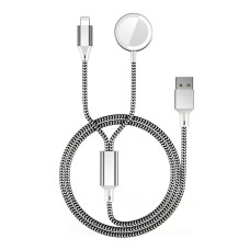 USB кабель Azeada PD-W13, Lightning, 1.0 м., Белый