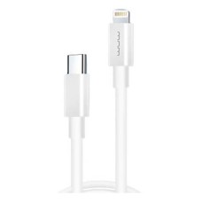 USB кабель WUW X173 Apple iPhone SE 2022, iPhone 14 Pro Max, iPhone 14 Plus, iPhone 14 Pro, iPhone 14, iPhone 13 Pro, iPhone 13 Mini, iPhone 13, iPhone 13 Pro Max, iPhone 12 Mini, iPhone 12 Pro Max, iPhone 12 Pro, Lightning, 1.0 м., Белый