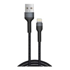 USB кабель WUW X192 Apple iPhone SE 2022, iPhone 14 Pro Max, iPhone 14 Plus, iPhone 14 Pro, iPhone 14, iPhone 13 Pro, iPhone 13 Mini, iPhone 13, iPhone 13 Pro Max, iPhone 12 Mini, iPhone 12 Pro Max, iPhone 12 Pro, Lightning, 2.0 м., Чорний