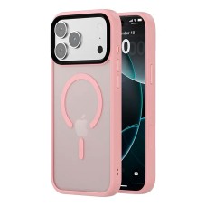 Чохол Apple iPhone 17 Pro, Epik Metal Buttons Colorful, MagSafe, Рожевий