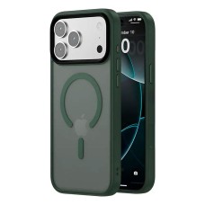 Чохол Apple iPhone 17 Pro Max, Epik Metal Buttons Colorful, MagSafe, Зелений