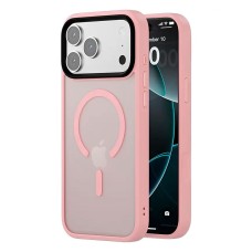Чохол Apple iPhone 17 Pro Max, Epik Metal Buttons Colorful, MagSafe, Рожевий
