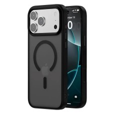 Чохол Apple iPhone 17 Pro Max, Epik Metal Buttons Colorful, MagSafe, Чорний