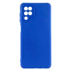 Чохол Samsung A125 Galaxy A12, A127 Galaxy A12, GETMAN Liquid Silk, Deep Navy, Синій