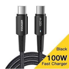 USB кабель CAB-USB-Type-C-to-Type-C-100W-1M-BLACK, Type-C, 1.0 м., Черный