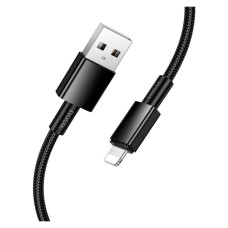 USB кабель Hoco X119 Energy Apple iPhone SE 2022, iPhone 14 Pro Max, iPhone 14 Plus, iPhone 14 Pro, iPhone 14, iPhone 13 Pro, iPhone 13 Mini, iPhone 13, iPhone 13 Pro Max, iPhone 12 Mini, iPhone 12 Pro Max, Lightning, 1.0 м., Чорний