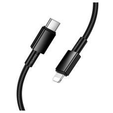 USB кабель Hoco X119 Energy Apple iPhone SE 2022, iPhone 14 Pro Max, iPhone 14 Plus, iPhone 14 Pro, iPhone 14, iPhone 13 Pro, iPhone 13 Mini, iPhone 13, iPhone 13 Pro Max, iPhone 12 Mini, iPhone 12 Pro Max, Lightning, 1.0 м., Чорний