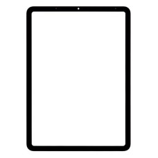 Корпусне скло дисплея Apple iPad Mini 7 2024, Чорний