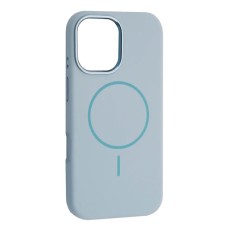 Чохол Apple iPhone 16 Pro Max, Air Beats Metal Camera, Sky Blue, MagSafe, Блакитний