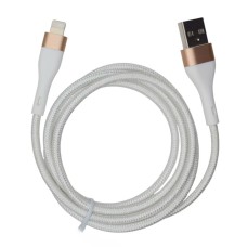 USB кабель Monoko UC425 Apple iPhone SE 2022, iPhone 14 Pro Max, iPhone 14 Plus, iPhone 14 Pro, iPhone 14, iPhone 13 Pro, iPhone 13 Mini, iPhone 13, iPhone 13 Pro Max, iPhone 12 Mini, iPhone 12 Pro Max, iPhone 12 Pro, Lightning, 1.0 м., Білий