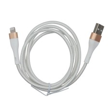 USB кабель Monoko UC425 Apple iPhone SE 2022, iPhone 14 Pro Max, iPhone 14 Plus, iPhone 14 Pro, iPhone 14, iPhone 13 Pro, iPhone 13 Mini, iPhone 13, iPhone 13 Pro Max, iPhone 12 Mini, iPhone 12 Pro Max, iPhone 12 Pro, Lightning, 1.0 м., Белый