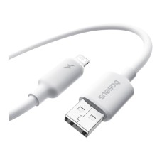 USB кабель Baseus E0426905 Apple iPhone SE 2022, iPhone 14 Pro Max, iPhone 14 Plus, iPhone 14 Pro, iPhone 14, iPhone 13 Pro, iPhone 13 Mini, iPhone 13, iPhone 13 Pro Max, iPhone 12 Mini, iPhone 12 Pro Max, Lightning, 2.0 м., Белый