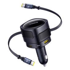 Автомобильное зарядное устройство Baseus C00035507121-03 Enjoyment Max, С кабелем, Type-C, Черный