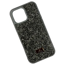 Чехол Apple iPhone 11 Pro Max, Swarovski Diamonds, Dark Silver, Серебряный