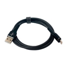 USB кабель Premium Apple iPhone SE 2022, iPhone 14 Pro Max, iPhone 14 Plus, iPhone 14 Pro, iPhone 14, iPhone 13 Pro, iPhone 13 Mini, iPhone 13, iPhone 13 Pro Max, iPhone 12 Mini, iPhone 12 Pro Max, iPhone 12 Pro, Lightning, 1.0 м., Чорний