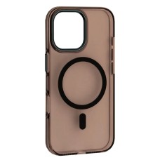 Чохол Apple iPhone 17, Silver Shield, Transparent Black, MagSafe, Чорний