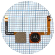 Шлейф Motorola XT1965 Moto G7 Plus, зі сканером відбитка пальця, Чорний