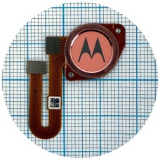 Шлейф Motorola XT2083 Moto G9 Play, зі сканером відбитка пальця, Рожевий