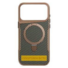 Чохол Apple iPhone 17 Pro Max, Epik Metal Buttons Carbon Ring, MagSafe, Золотий