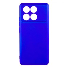 Чохол Xiaomi Poco X6 Pro, Redmi K70E, GETMAN Liquid Silk, Iris, Синій