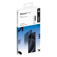 Захисне скло Apple iPhone 16, Momax, Антишпигун, Чорний