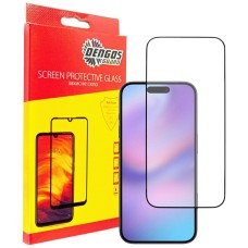 Захисне скло Apple iPhone 17 Pro Max, Dengos, Чорний