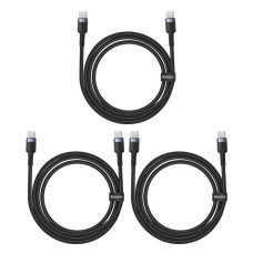 USB кабель Baseus E0418501 Cafule, Type-C, 2.0 м., Чорний