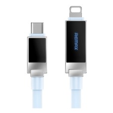 USB кабель Remax CB13 Apple iPhone SE 2022, iPhone 14 Pro Max, iPhone 14 Plus, iPhone 14 Pro, iPhone 14, iPhone 13 Pro, iPhone 13 Mini, iPhone 13, iPhone 13 Pro Max, iPhone 12 Mini, iPhone 12 Pro Max, iPhone 12 Pro, Lightning, 1.2 м., Блакитний