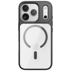 Чехол Apple iPhone 17, Rock Guard Transparent, MagSafe, Черный