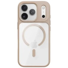 Чехол Apple iPhone 17 Pro, Rock Guard Transparent, MagSafe, Золотой