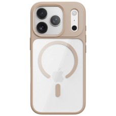 Чехол Apple iPhone 17 Pro Max, Rock Guard Transparent, MagSafe, Золотой