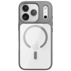 Чехол Apple iPhone 17 Pro Max, Rock Guard Transparent, MagSafe, Серый