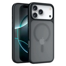 Чохол Apple iPhone 17 Pro Max, Epik Metal Buttons, MagSafe, Чорний