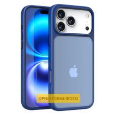 Чохол Apple iPhone 17 Pro Max, Epik Metal Buttons, Navy Blue, Синій