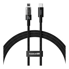 USB кабель Baseus P10373001211-01 Gem Apple iPhone SE 2022, iPhone 14 Pro Max, iPhone 14 Plus, iPhone 14 Pro, iPhone 14, iPhone 13 Pro, iPhone 13 Mini, iPhone 13, iPhone 13 Pro Max, iPhone 12 Mini, iPhone 12 Pro Max, Lightning, 2.0 м., Черный