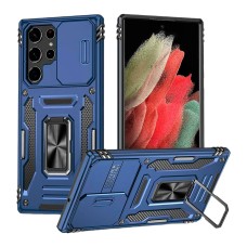 Чохол Samsung S928 Galaxy S24 Ultra, Epik Camshield Army Ring, Navy, Синій