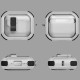 Чехол Apple AirPods 4, Epik Locking Button, Черный
