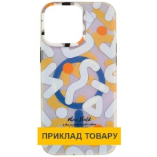 Чохол Apple iPhone 16, Epik Pastel Chaos, MagSafe, Білий