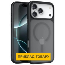 Чохол Apple iPhone 17 Air, Epik Metal Buttons, MagSafe, Чорний