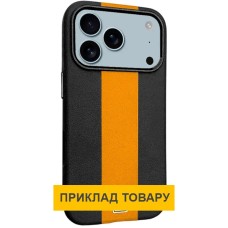 Чохол Apple iPhone 17 Air, Epik Rally, Black/Orange, MagSafe, Чорний