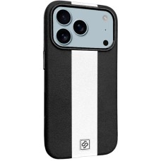 Чохол Apple iPhone 17 Pro, Epik Rally, Black/White, MagSafe, Чорний