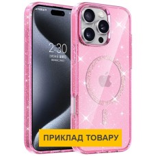 Чохол Apple iPhone 16e, Epik Eclipse Sparkle, MagSafe, Рожевий