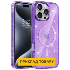 Чохол Apple iPhone 17 Pro, Epik Eclipse Sparkle, MagSafe, Фіолетовий