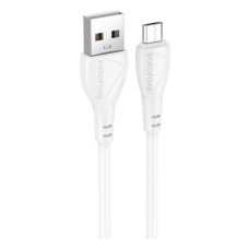 USB кабель Borofone BX121 Energy, mісroUSB, 1.0 м., Білий