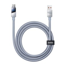 USB кабель Remax CB02 Armor, Type-C, 1.2 м., Сірий