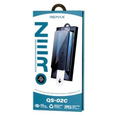 Захисне скло Apple iPhone 15 Pro, Remax QS-02C, Звичайне, Антишпигун, Чорний