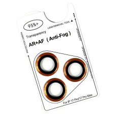 Захисне скло на камеру Apple iPhone 17 Pro Max, Metal Classic, Звичайне, Помаранчевий