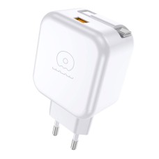 Сетевое зарядное устройство WUW C268, с кабелем, Type-C, Белый