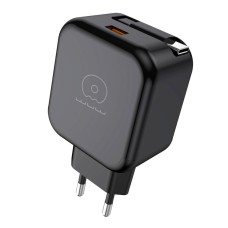 Сетевое зарядное устройство WUW C268, с кабелем, Type-C, Черный